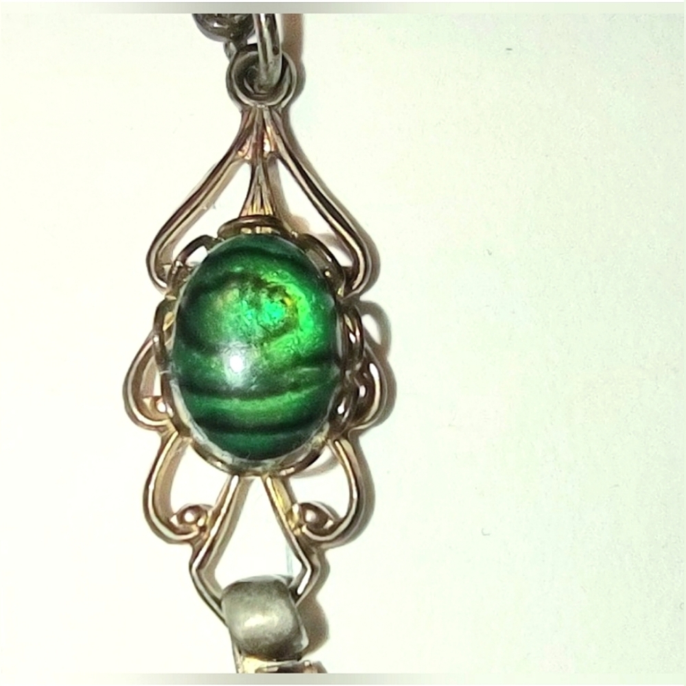 Green Abalone Vintage Bracelet - Picture 13 of 16